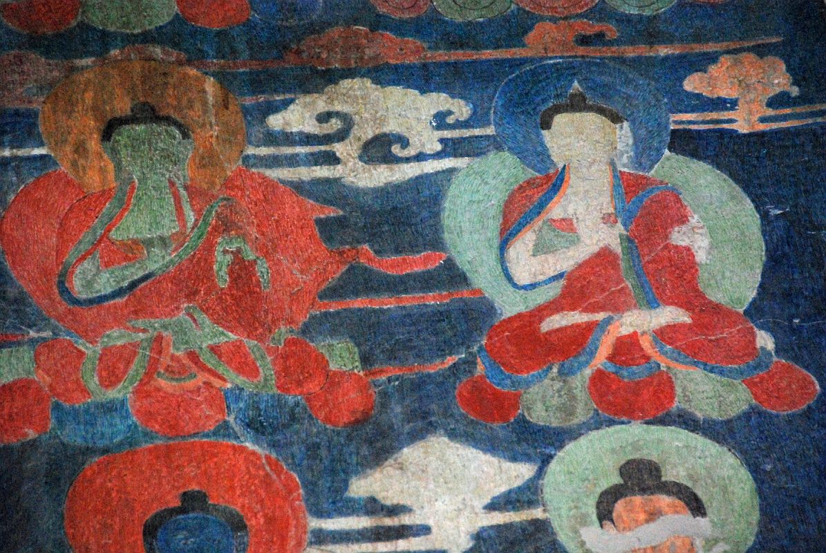 Lo Manthang Thubchen 03-3 Entrance Left Wall Paintings Close Up